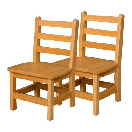 Wood Designs ‚Ñ¢ 11" Seat Height Hardwood Chair, Carton of Two WD81102